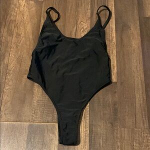 Black One-Piece Swimsuit